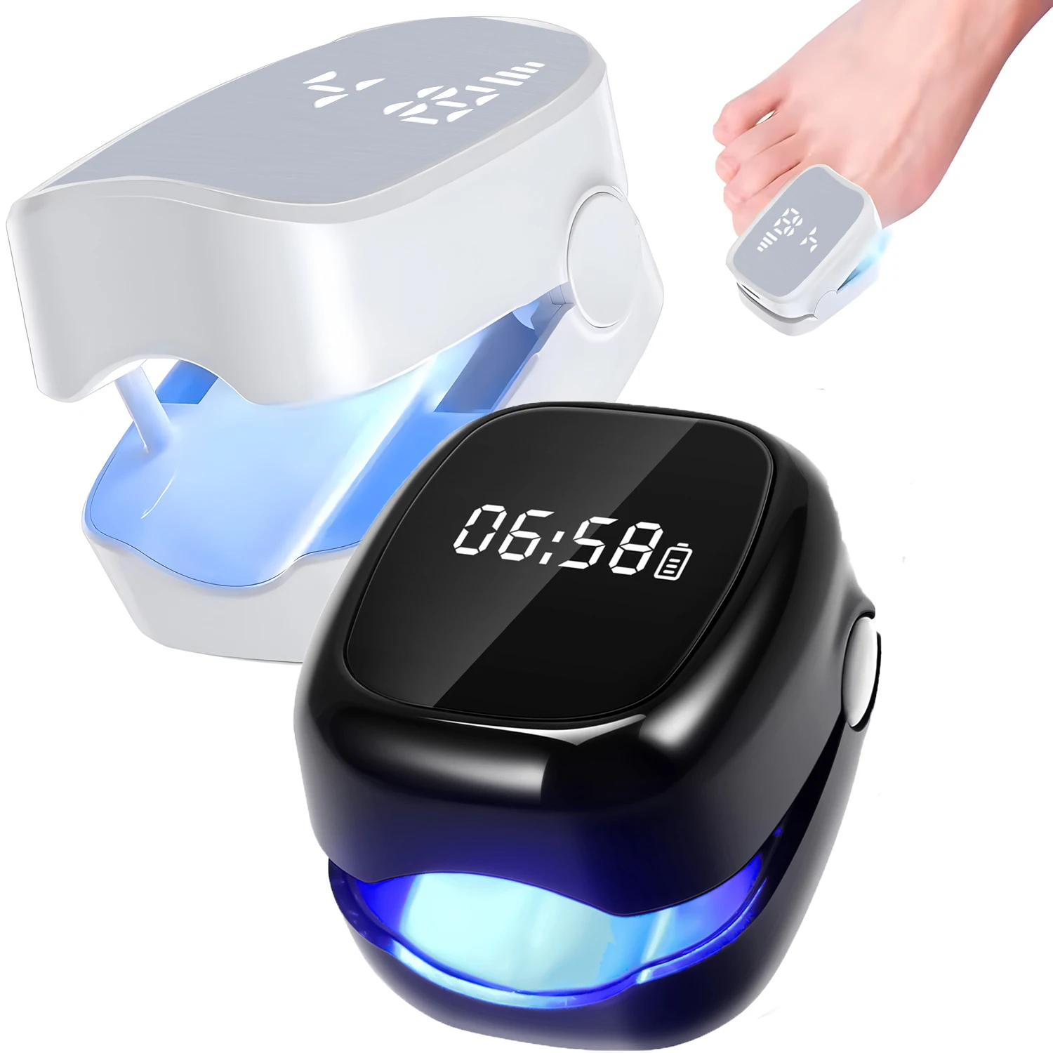 Professional Nail Fungus Laser Treatment Device UV Phototherapy Lamp Effective Nail Cleaning Removal Care Tool