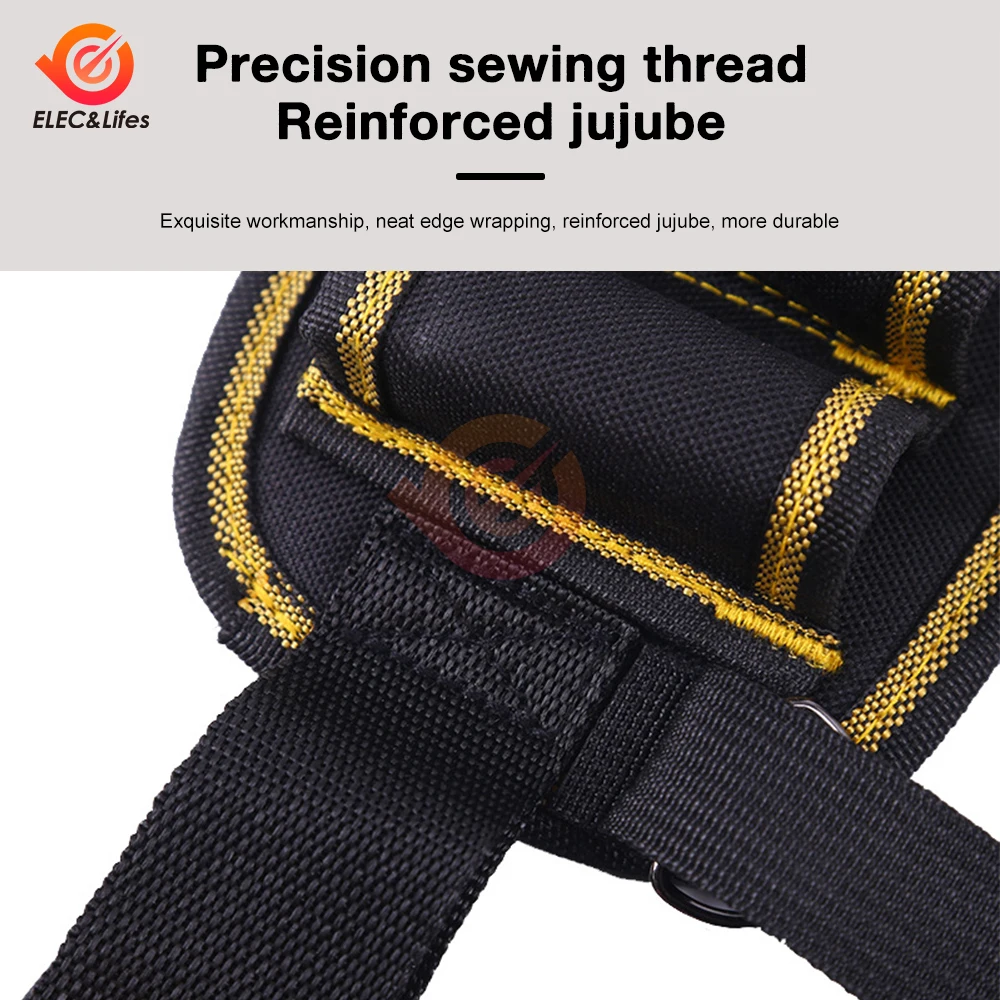 Multi-functional Drill Holster Repair Waist Tool Bag Electric Waist Belt Tool Pouch Bag for Wrench Hammer Screwdriver