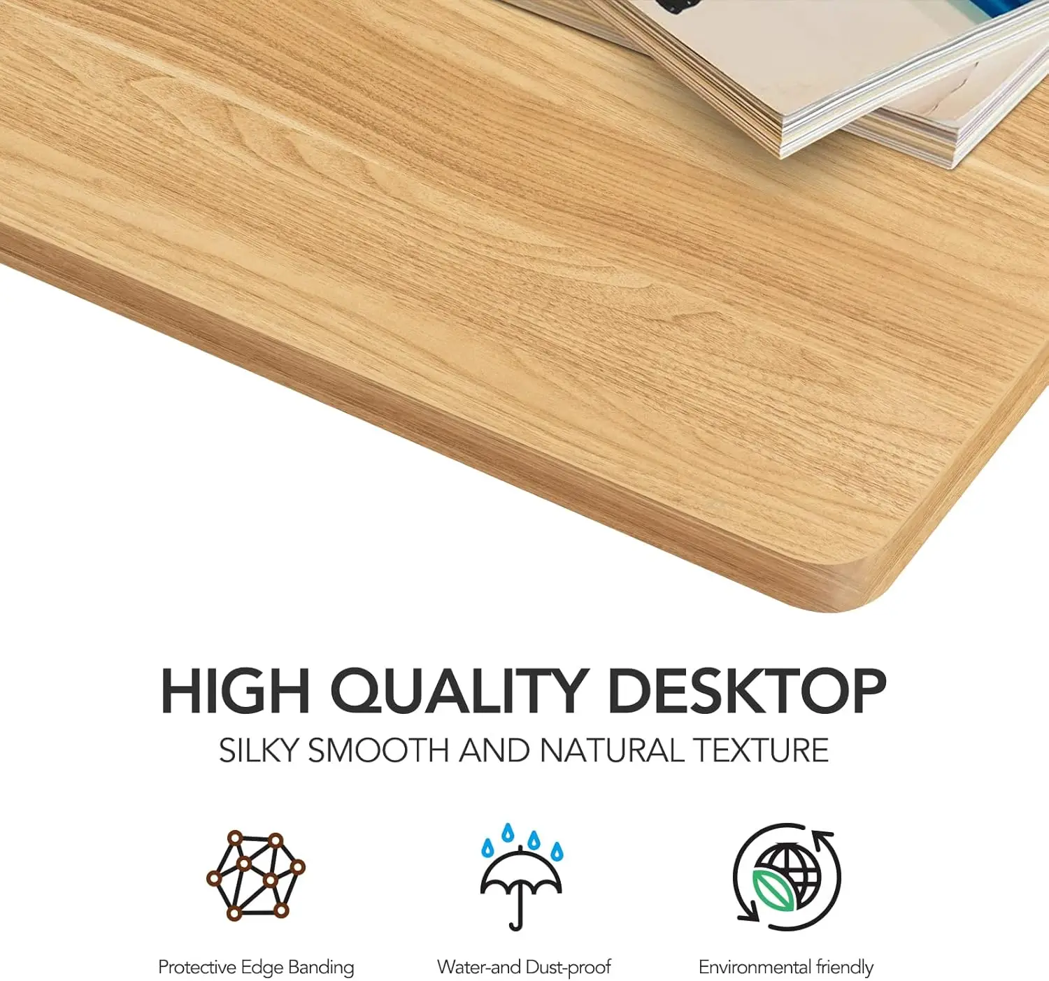 Maple Particle Board Desk Top for Standing and Home Office, 48x30x1 Inch DIY Desk Surface