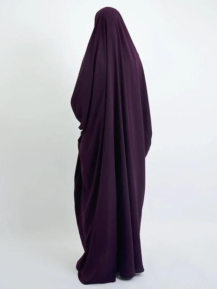 Eid-vestido Hijab musulmán con capucha para mujer, prenda de oración Abaya larga Khimar, cubierta completa, vestido de Ramadán, Abayas, ropa islámica, Niqab jilbab