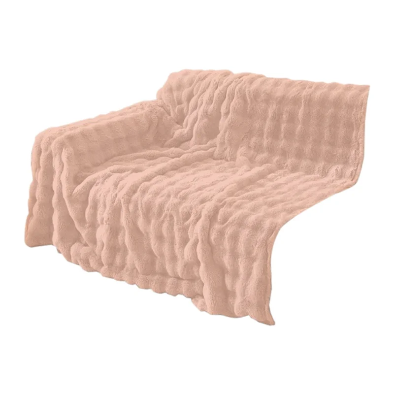 

A29F-Роскошные чехлы для диванов из искусственного меха, теплые зимние плюшевые чехлы для диванов, супер мягкие, толстые, в форме пузыря, идеально подходят для гостиной