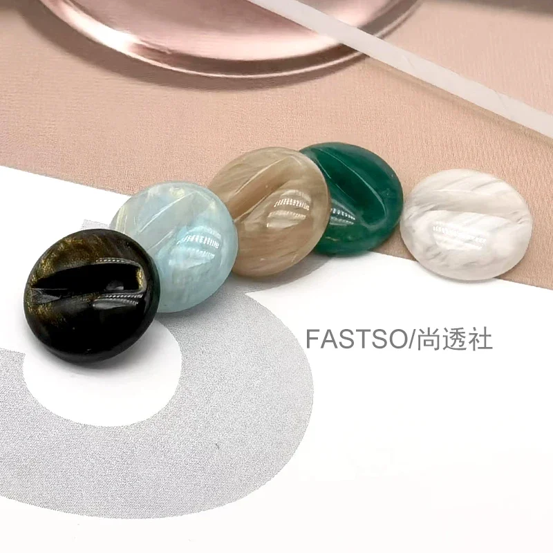 10pcs 11mm Resin Shirt Buttons for Clothing Sewing Luxury Small Baby Sweater Cardigan Skirt Green Blue Accessories 2 Holes