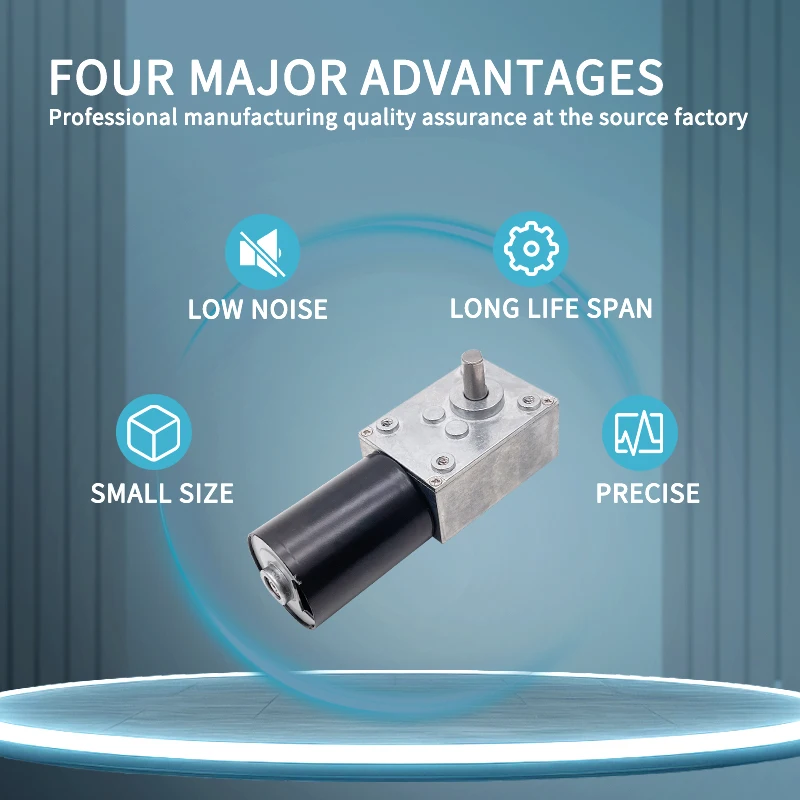 4058 Brushless DC Worm Gear Motor 1Nm High Torque Permanent Magnet Structure 12V 24v Worm Gear Motor