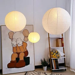 Akari Japanese Rice Paper Chandelier Wabi-sabi Ceiling Lamp Pendant Lights for Living Room Home Decor Hanging Light