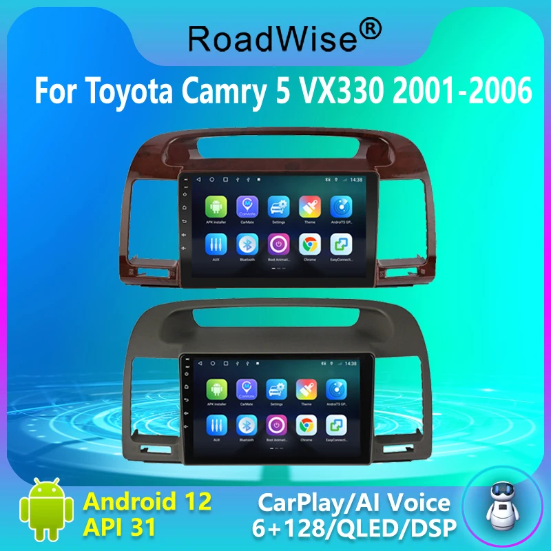 

2 Din Android Car Radio Multimedia Carplay For Toyota Camry 5 XV 30 2001 2002 2003 2004 2005 2006 4G Wifi DVD GPS Navi Autoradio