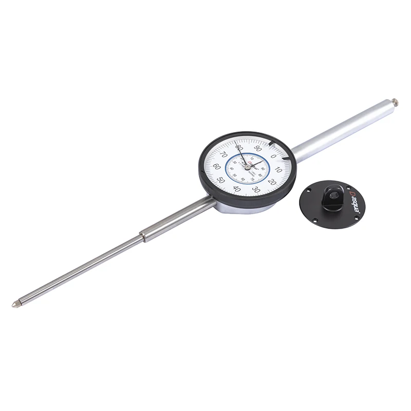 Dasuqa 0-100mm Large Range 0.01 Graduation Lug Back Jeweled Bearing Dial Indicator Measuring Tool