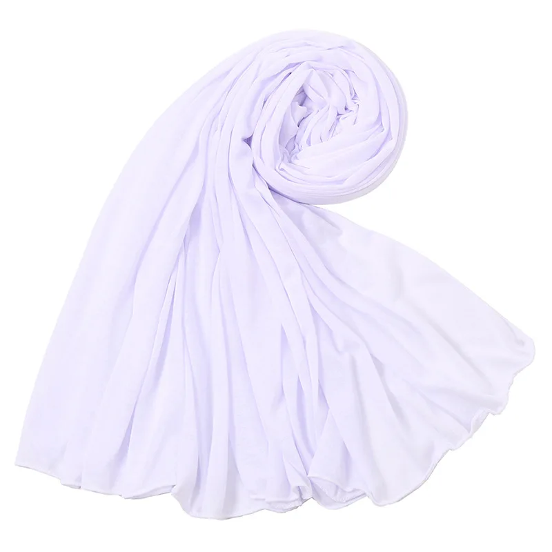 Long Stretch Jersey Hijab Scarf Muslim Turban Headscarf Full Hair Cover Wrap Head Wraps for Women