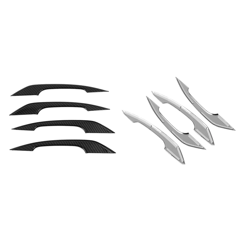 

Car Exterior Door Handle Cover Trim Strip Handle Side Door Cover Decoration For A4 2017-2020