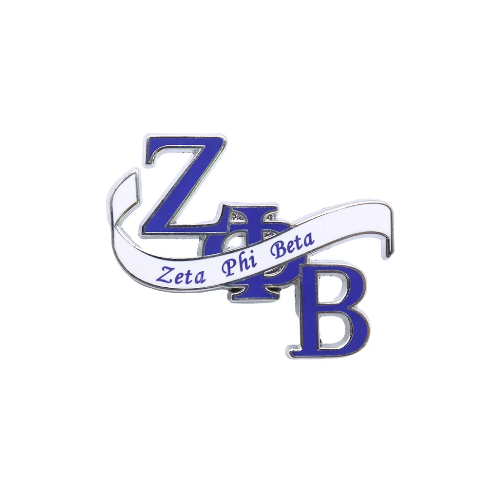 University Graduate Gifts African Group Greek Letter Women Sorority 1920 Zeta Phi Beta Brooch Jewelry