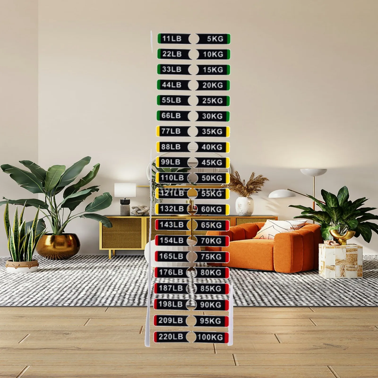 Weight Stack Labels Gym Equipment Identification PC Sticker Sheet Accessory Tags for Strength Training Machines