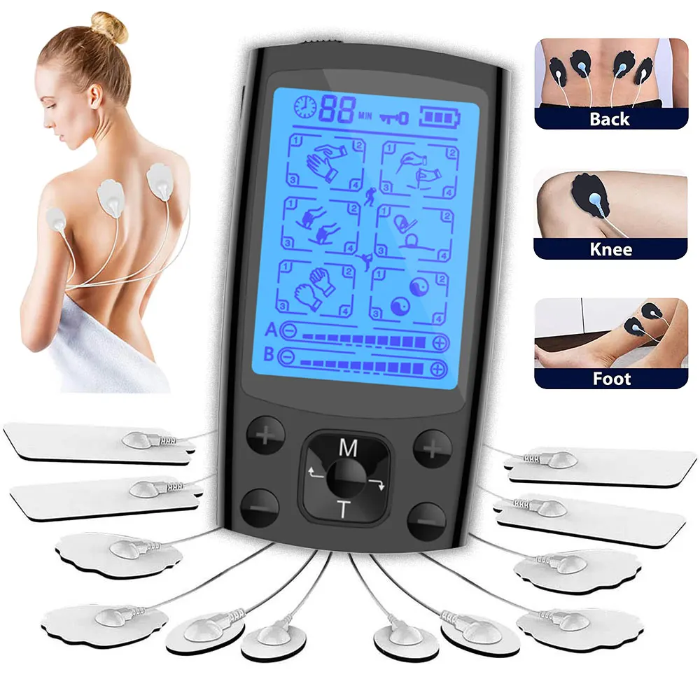 

Electrostimulator Physiotherapy Tens Machines Eletric Compex Muscle Stimulator EMS Pulse Acupuncture BestMassager For Body Pads