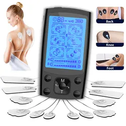 Electric TENS Muscle Stimulator Dual Channel EMS Electric Massager 24 Modes For Full Body Massage Muscle Pain Relief Relaxation