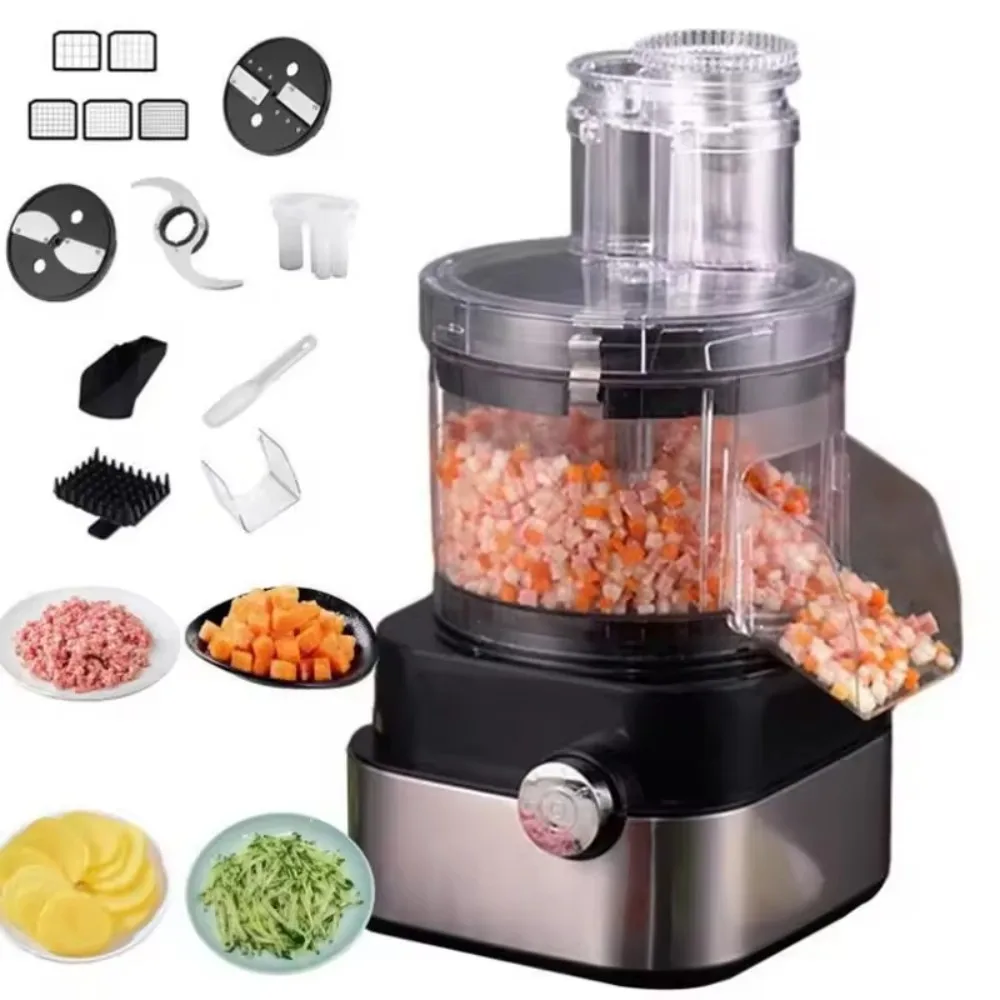 

Food Processor Multi-functional Vegetable Slicer Shredder - Carrot Potato Onion Dicer, Cube Cutting Machine