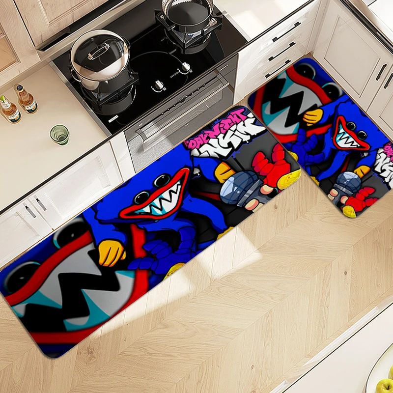 Non-slip Mat A-Huggy Wuggys Modern Home Decoration Carpet Entrance of House Bath Rug Aesthetic Kitchen Carpet for Bedroom Rugs