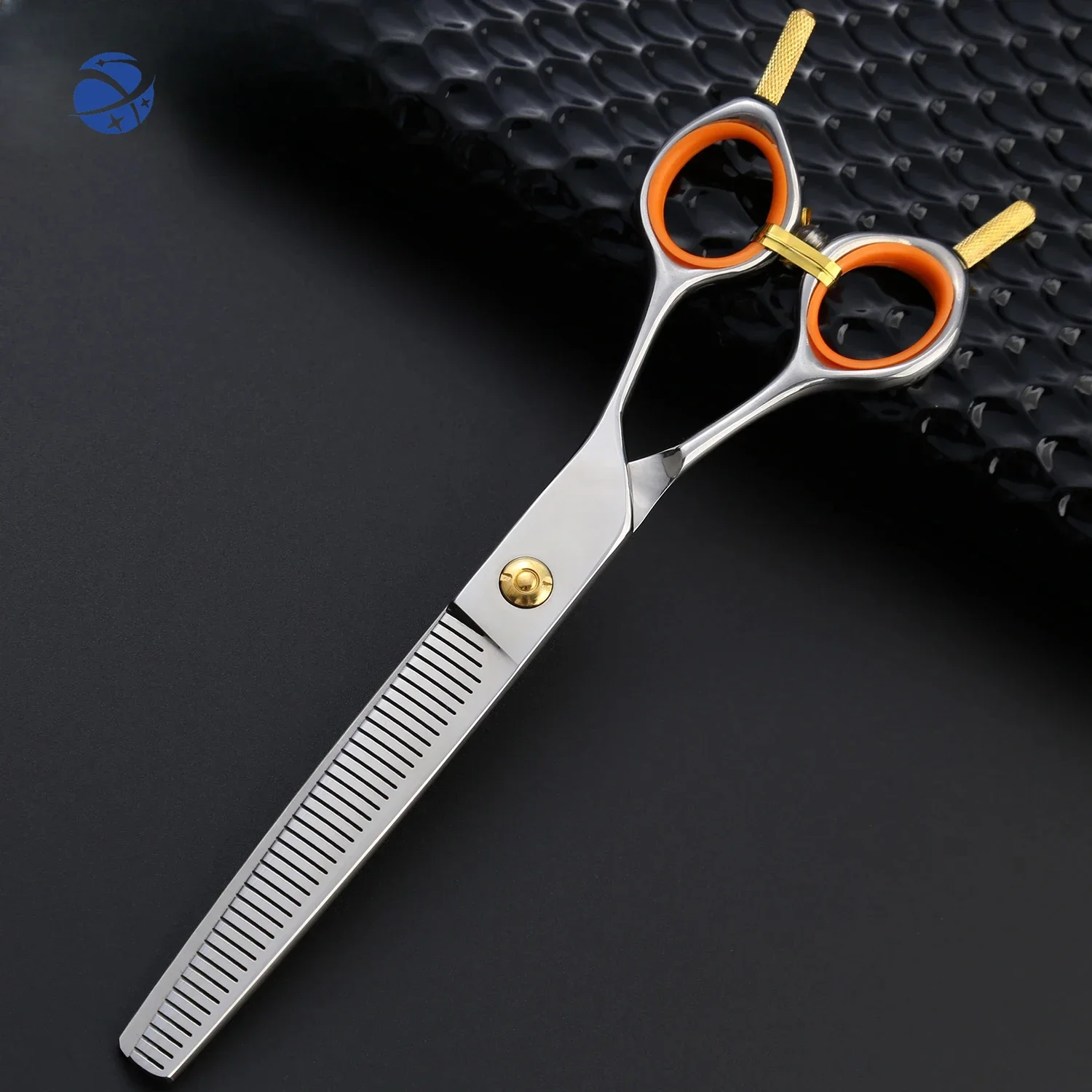 

7.5 inch Fluffy Dog Grooming scissors 440C Comprehensive Trimming and Thinning Teeth Groom Pet Scissors