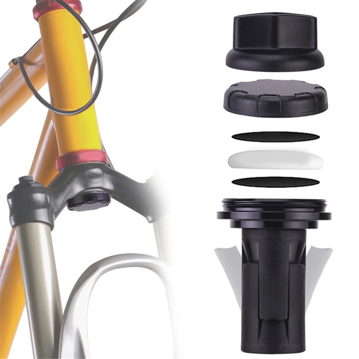 

A10Z-Anti-Theft Bike Mount Bicycle Front Fork Down Tube Bracket for AirTag Case Bike Tracker Mount Holder Waterproof