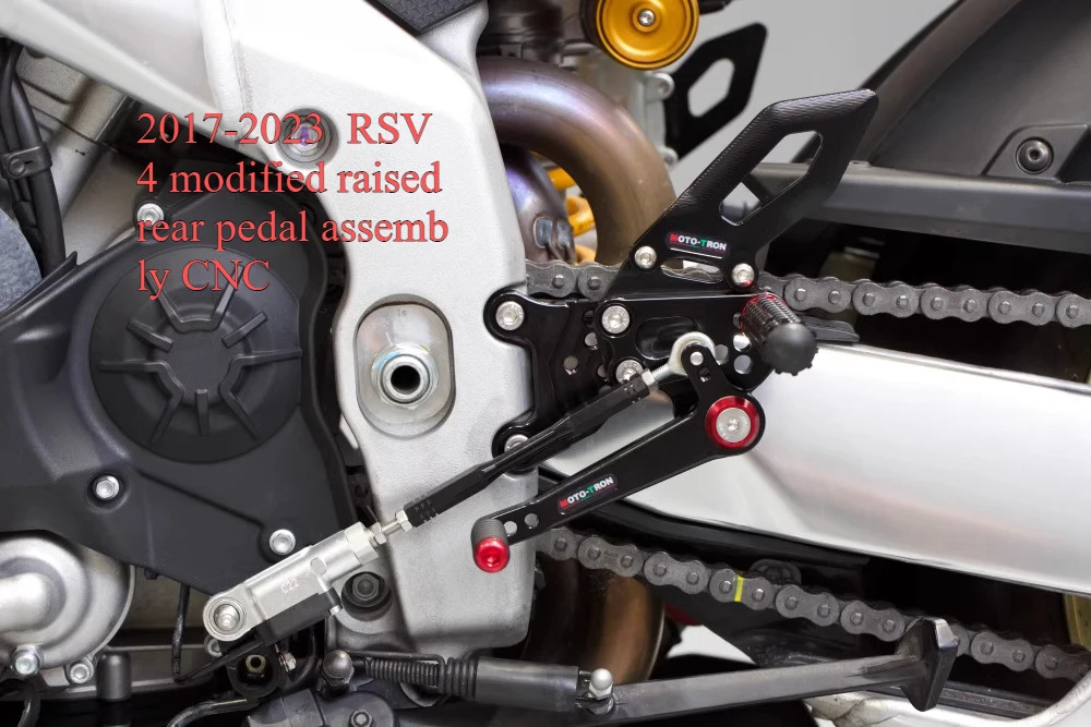 

MOTO TRON for 2017-2023 RSV4 modified raised rear pedal assembly CNC