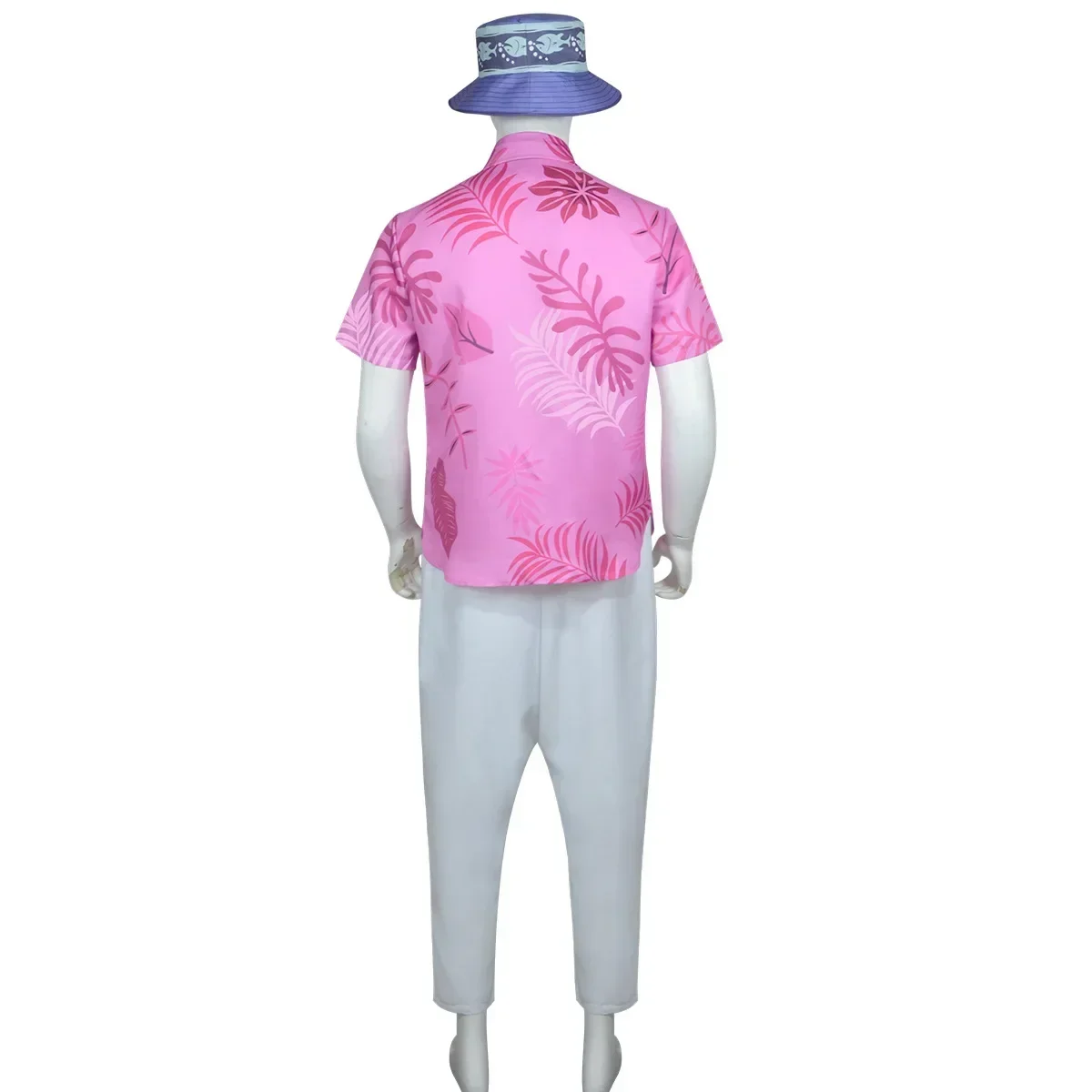 Anime Comic Con Fox Nick Wilde Cosplay Costume Men Boys Halloween Carnival Pink Leaves Printed Summer Casual T-shirt and Necktie