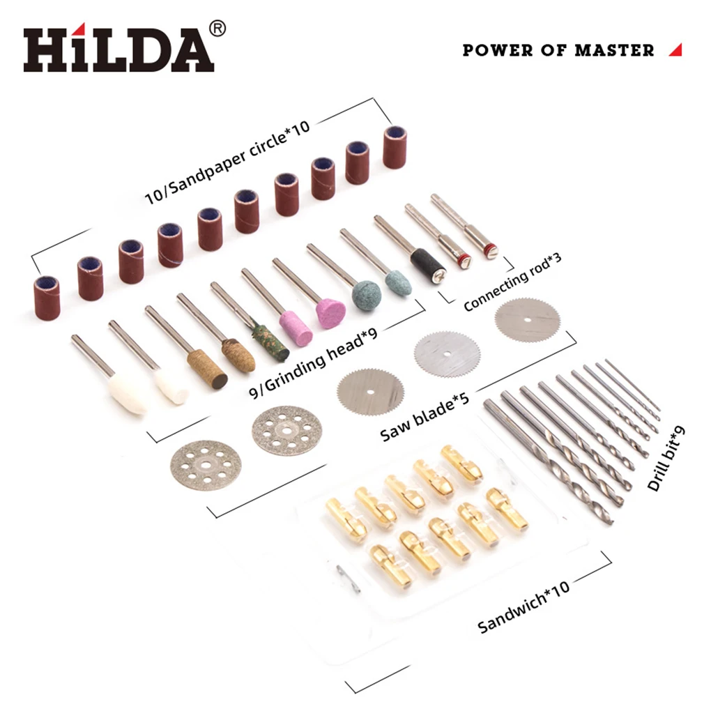 HILDA-Mini-furadeira de velocidade variável sem fio, gravador, furadeira elétrica, gravação Dremel, máquina ferramenta rotativa com eixo flexível, novo