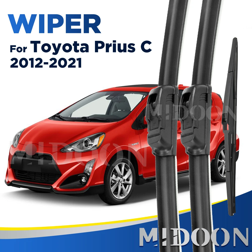 

Стеклоочиститель MIDOON для Toyota Prius C 2012-2021 2013 2014 2015 2016, передние и задние щетки стеклоочистителя, щетки для ветрового стекла 26 "+ 16" + 8"
