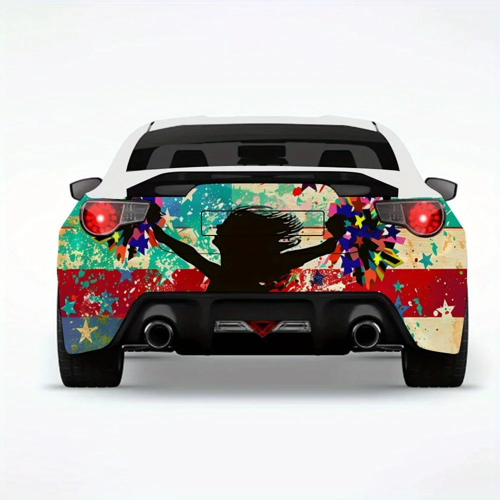

Наклейка болельщика и флаг, автомобильная наклейка, виниловая наклейка на заднюю часть автомобиля, водонепроницаемые самоклеящиеся виниловые наклейки для хвоста автомобиля и