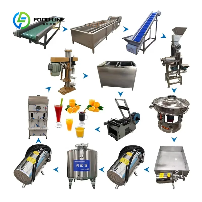 Intelligent Control Apple Juicer / Fruit Juice Sterilization Machine / Juice Beverage Production Line