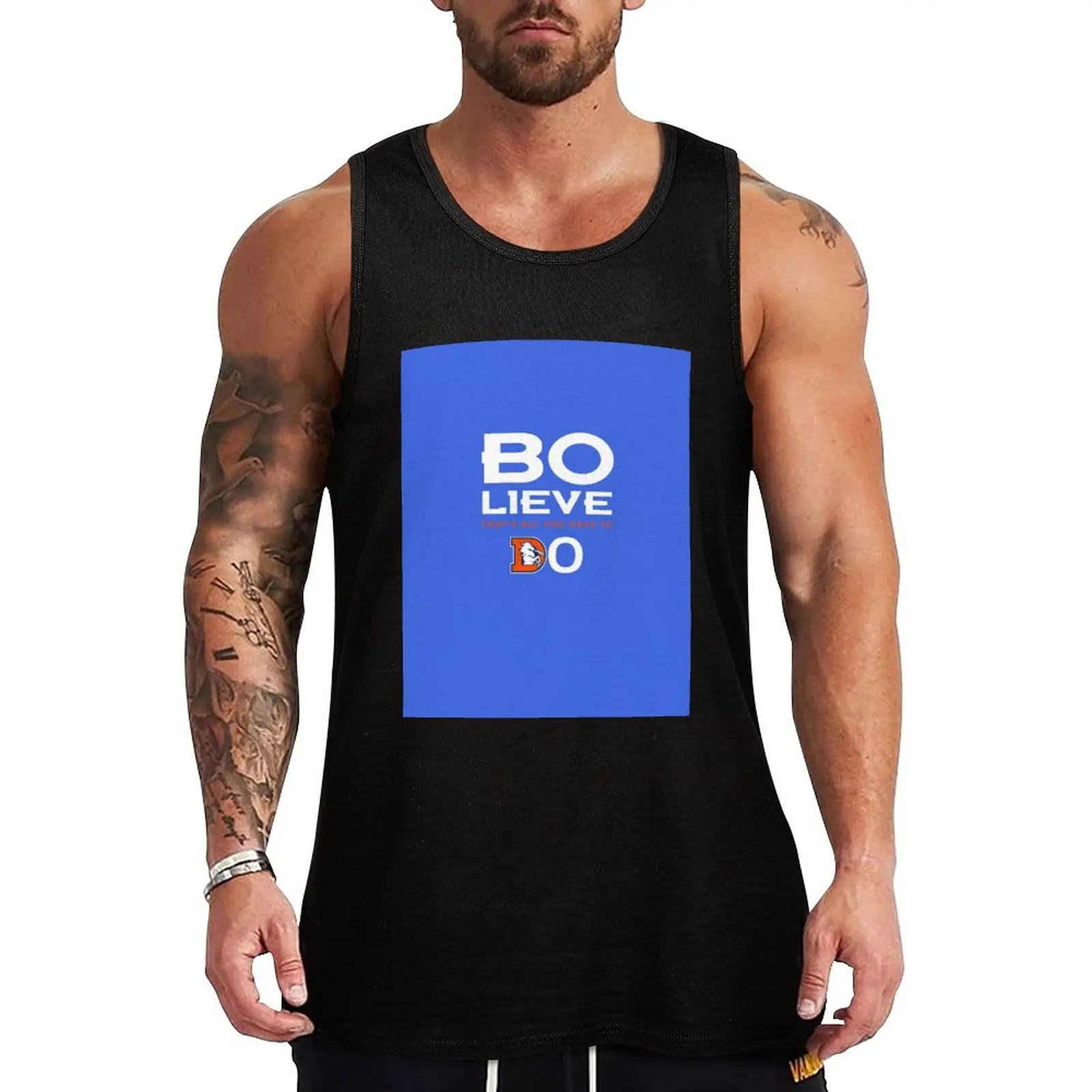 Bo Nix Denver Broncos Football Team BO-LIEVE Tank Top summer clothes bodybuilding men Sports clothing