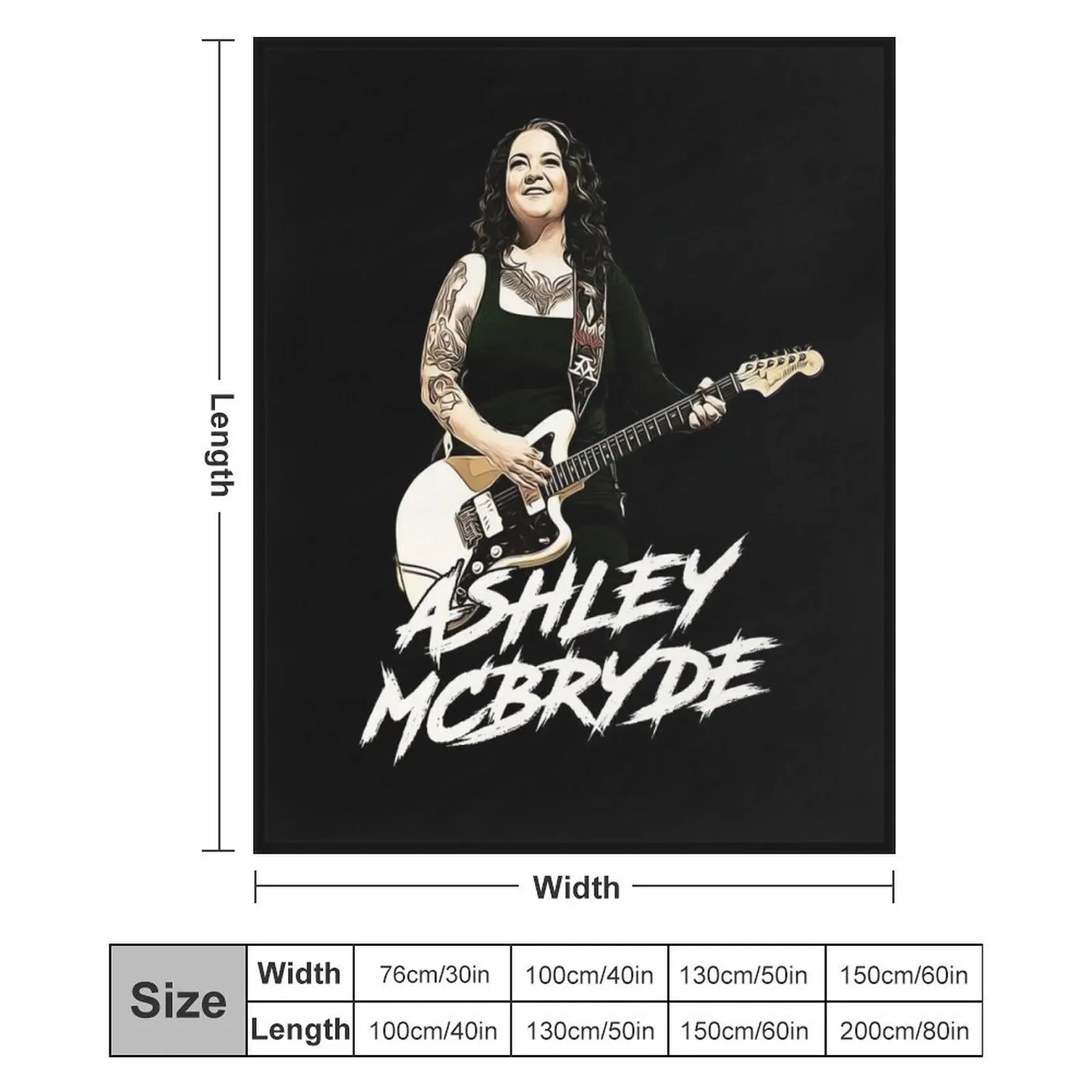 بطانية Ashley Mcbryde الفنية ذات الرمي الكبير جدًا لبطانيات St Hairys الفاخرة للأطفال
