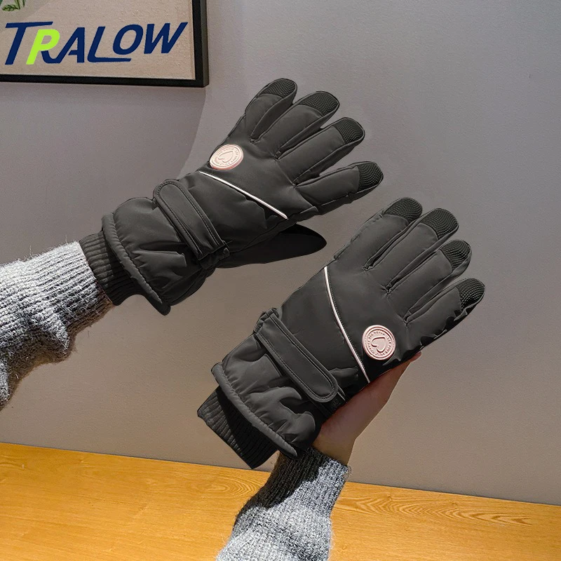 

TRALOW Winter Ski Snow Gloves for Men,Women,Youth | Touchscreen&Waterproof Cold Weather Hand Warming Gloves Winter Work Gloves