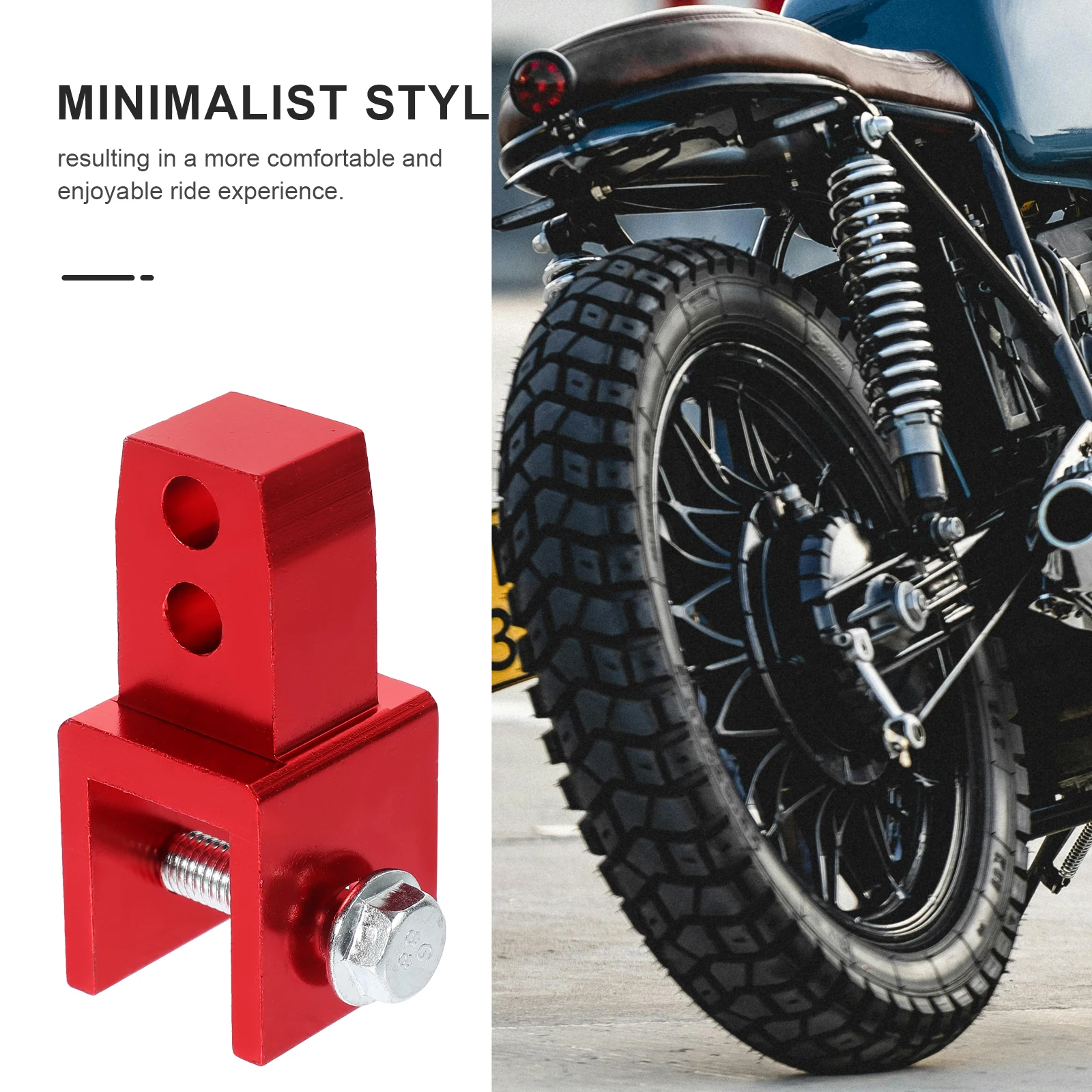 

2pcs Motorcycle Shock Absorber Rear Riser Metal Suspension Seat Cushion Lifter Aluminum Alloy Dirt Bike Universal Fit