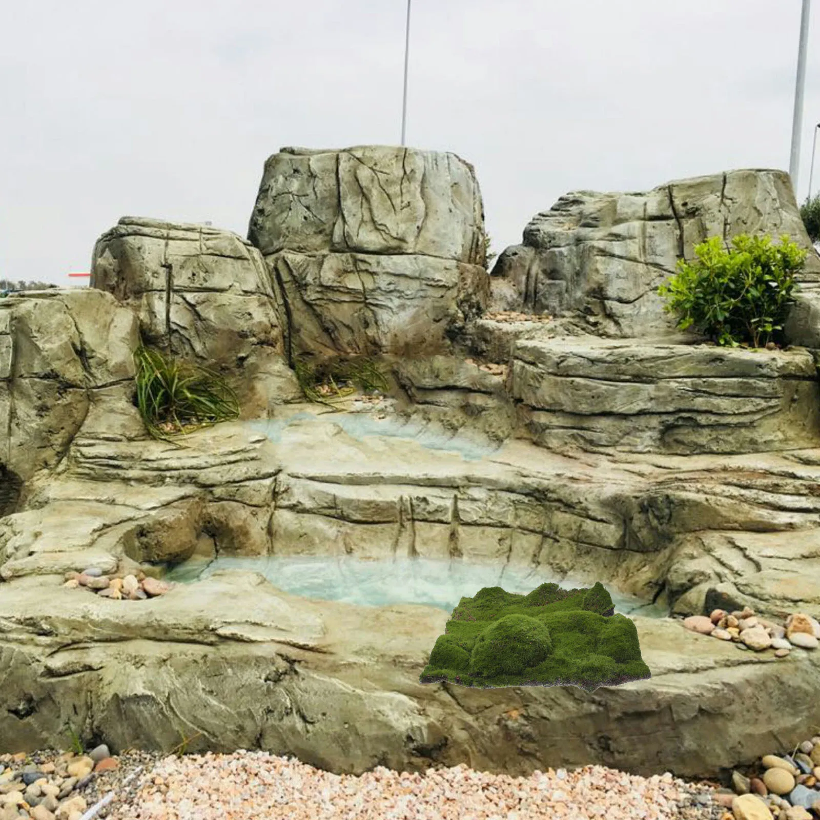 

30Cm X 30Cm Artificial Moss Turf Grass Mat for Dollhouse Terrarium Decor Faux Lawn Pad DIY Garden Landscaping Projects