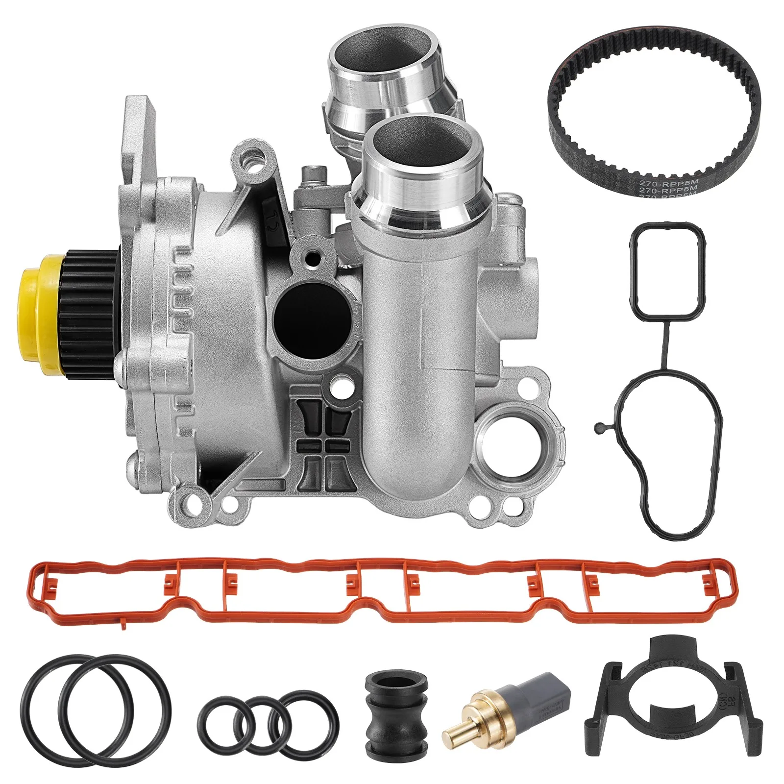 

Aluminum Water Pump For Audi A3 A4 TT For VW Tiguan Jetta Golf GTI Eos Beetle CC