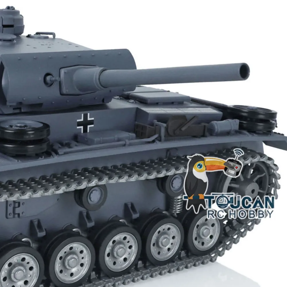 

Heng Long 1/16 7.0 Customized Panzer III L RTR Radio Controlled Tank 3848 Metal Tracks Wheels TH17345