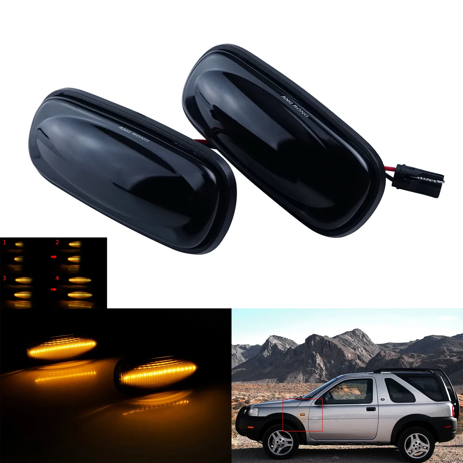 

For Land Rover Defender 90 Discovery 2 Dynamic LED Side Indicator Repeater Light