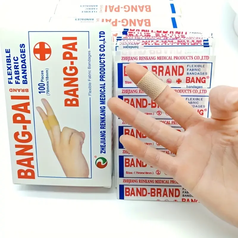 100pcs Adhesive Breathable Bandages  Quick And Comfortable Healing For Minor Cuts Perfect For Home And Outdoor First Aid Kits