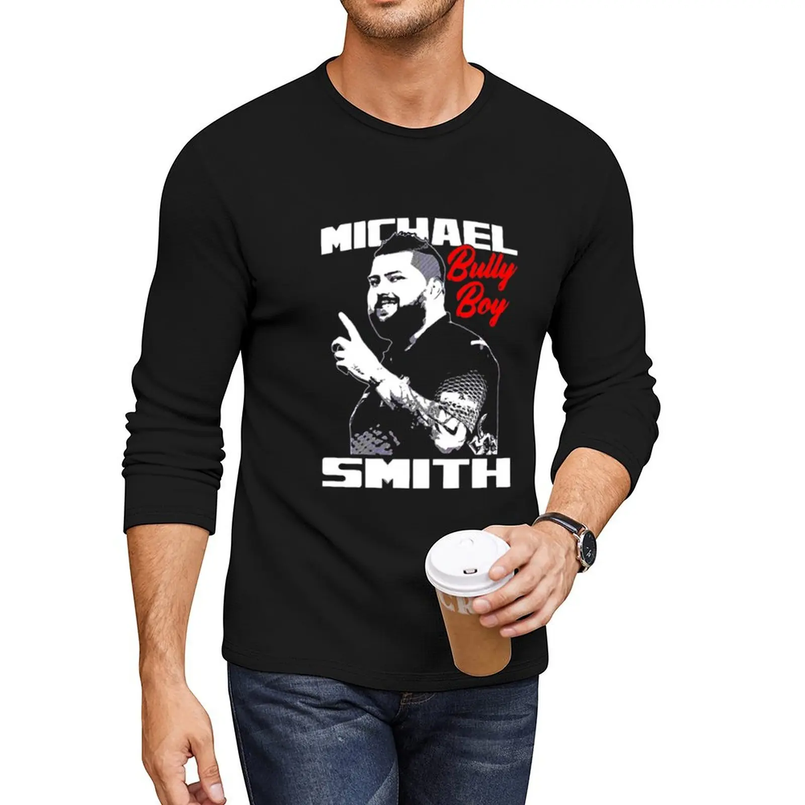 Michael Smith Darts Player Long T-Shirt boys t shirts funny t shirt anime clothes plain white t shirts men