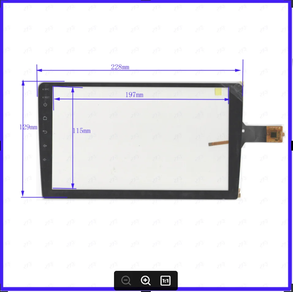 ZhiYuSun ZHC0654A NOVO painel sensor de toque de 9 polegadas 228mm * 129mm 6 uso GPS DVD 228*129 GT911 kit de sobreposição Resolução ZHC-0654A