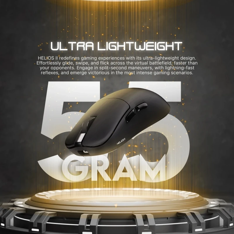 ماوس ألعاب Fantech اللاسلكي ثلاثي الوضع وخفيف الوزن وتصميم متماثل Paw3395 8 كيلو هرتز ماوسات رياضية طويلة التحمل منخفضة الكمون