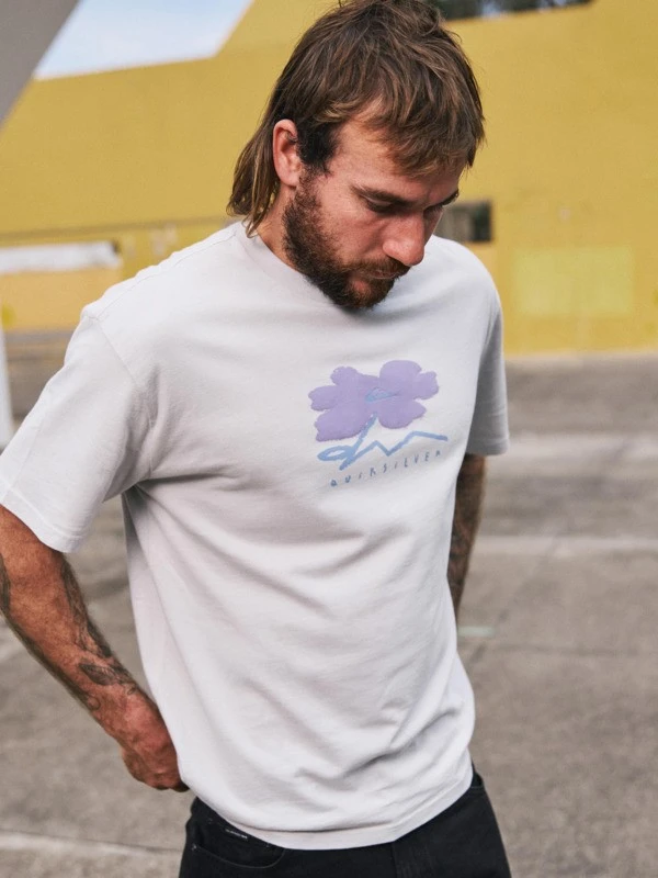 2026 Structured Flower Surfing Outdoor Sports T-Shirt 100% Cotton Graphic Tee Men Women Summer Streetwear Top