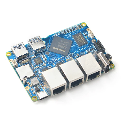 Imagem -03 - Nanopi R5s Router Dual 2.5g Mais Gigabit Mini Placa de Desenvolvimento Cnc Caixa Completa do Metal Rk3568