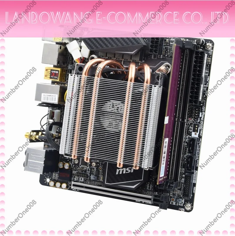 Low Profile CPU Cooler 4 Heat Pipes 39mm Height ITX Radiator with PWM Fan for LGA1700 115X AM4 view 5