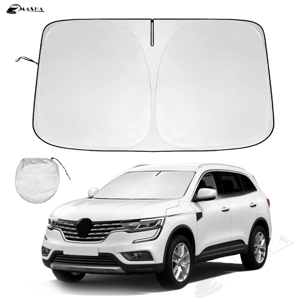 Car Windshield Sun Shade For Renault Koleos 2010-2018 2019 2020 2021 2022 2023 Accessories Reflector Sunshade Offers Protection