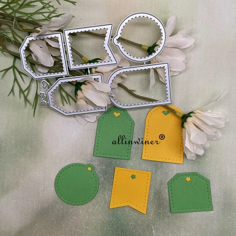 

Various tag labels Metal Cutting Dies Stencils For DIY Scrapbooking Decorative Embossing Handcraft Die Cutting Template