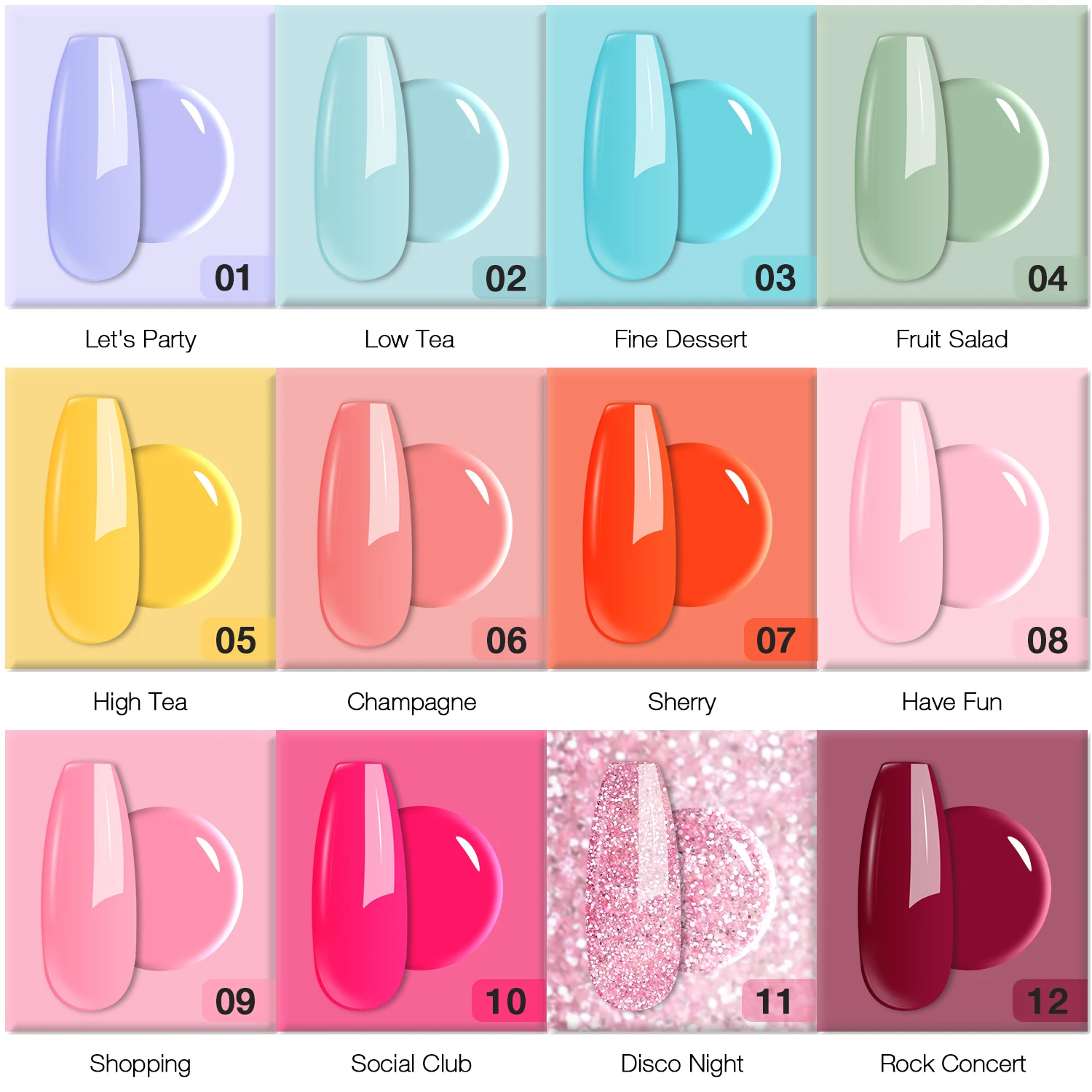 12-Farben-Tauchpulver und Basis-Top-Coat-Aktivator und unverzichtbare Werkzeuge für DIY-Nagelkunst-Design-Geschenke für Frauen