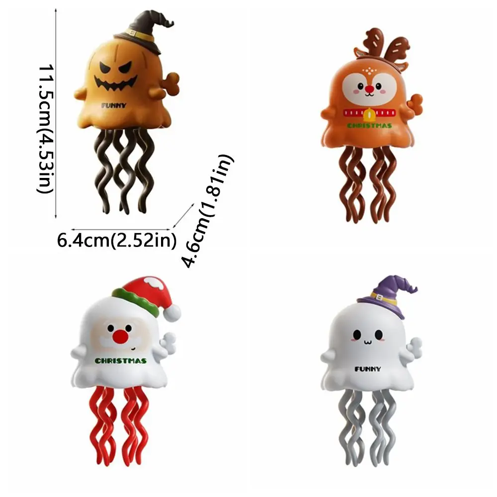 Muñeco de nieve, alce, baile, fantasma, calabaza, lindo movimiento retorcido, mecanismo de cuerda, baile de Halloween, ambiente festivo