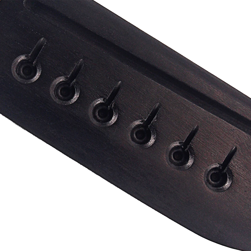 

Ebony Bridge Replacement for Acoustic Guitar Bass Wooden Classical Black Bamboo