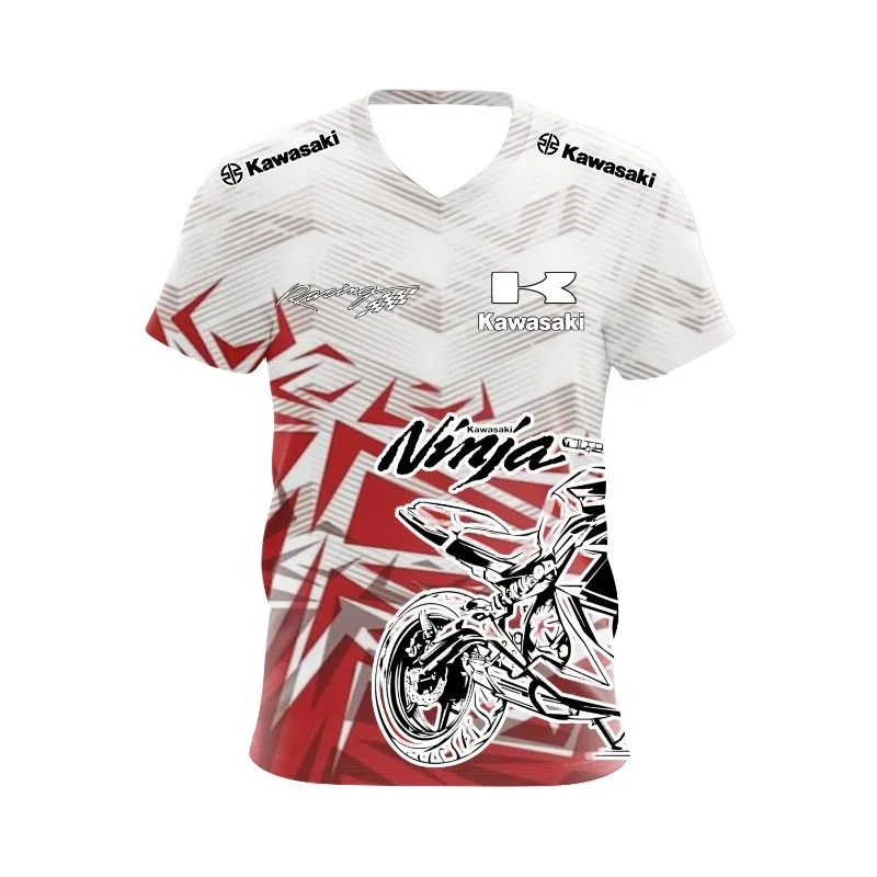 2025 كاواساكي دراجة نارية شعار Z الرجال الصيف التجفيف السريع امتصاص العرق تي شيرت ، النشاط في الهواء الطلق تي شيرت ، الشارع عادية #1