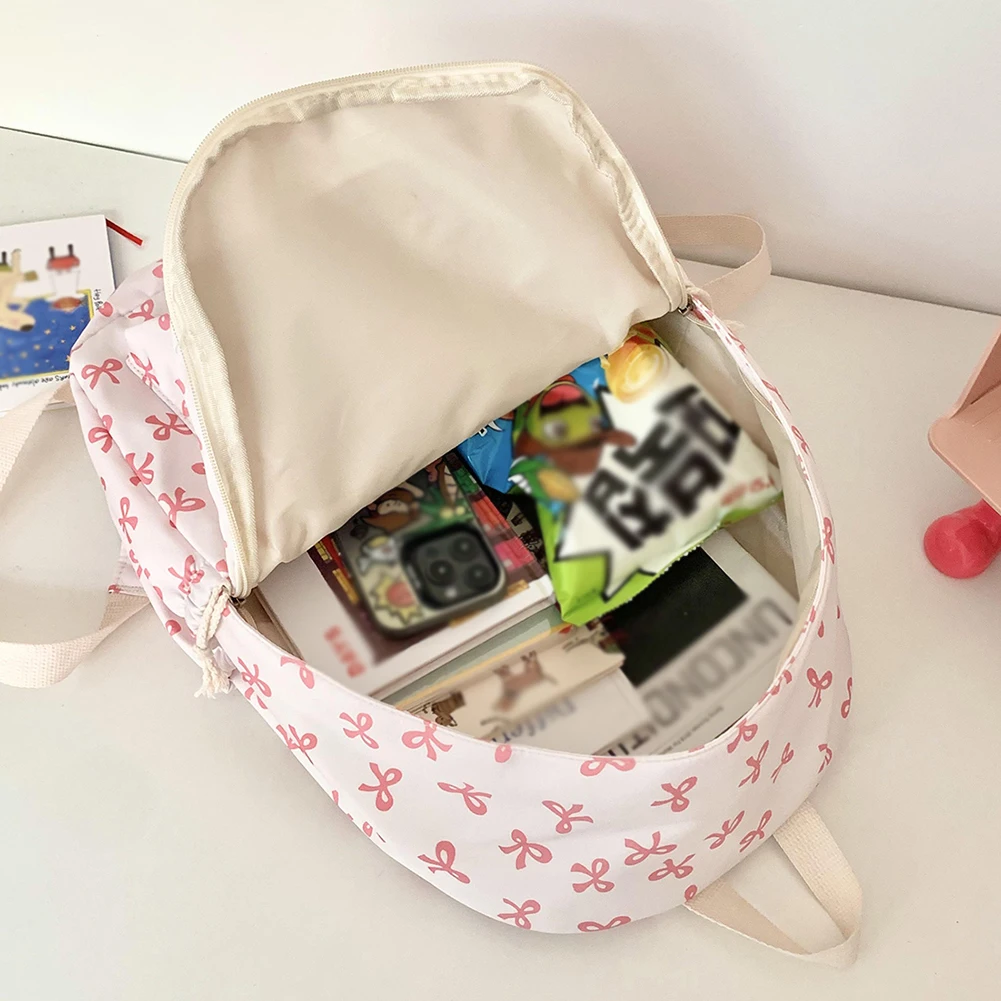 Strikprint Leuke rugzak Damesrugzakken Waterdichte nylon rugzak met meerdere zakken Cartoon mode Schoolrugzak voor tienermeisjes