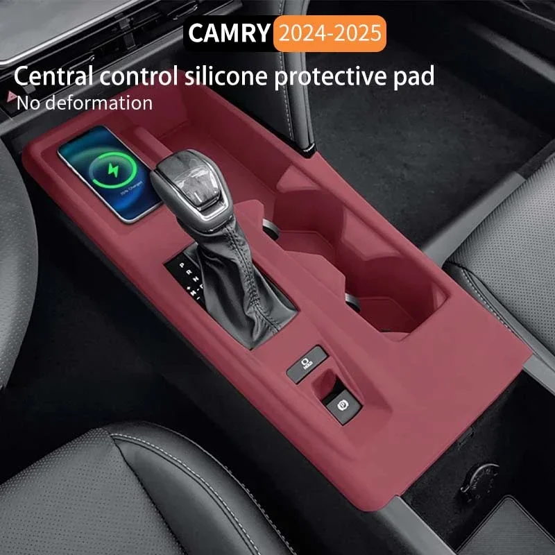

Для Toyota Camry 9th 2024-2025 автомобильное центральное управление силиконовая защитная накладка противоскользящий амортизирующий чехол водонепроницаемый интерьер