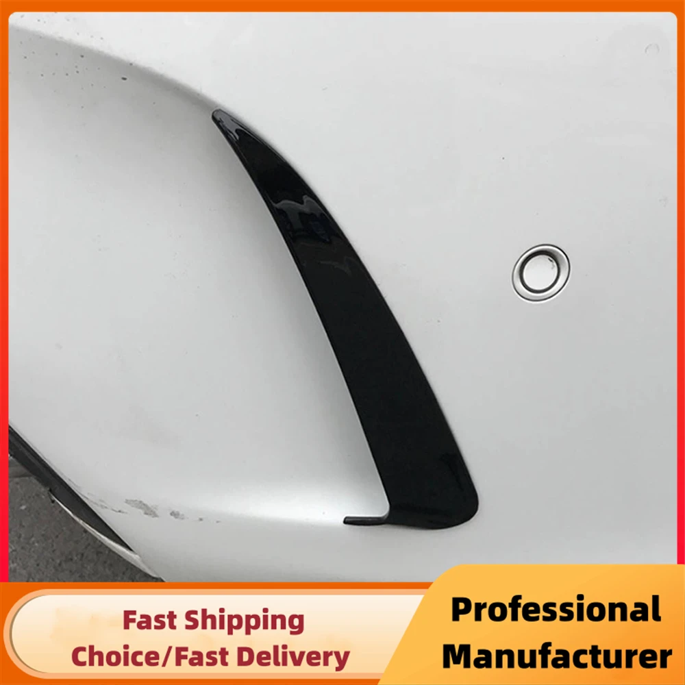 Car Rear Bumper Spoiler Side Canard Air Vent Cover For Mercedes Benz C Class W205 4 Door C180 C200 C250 C300 2010-2018